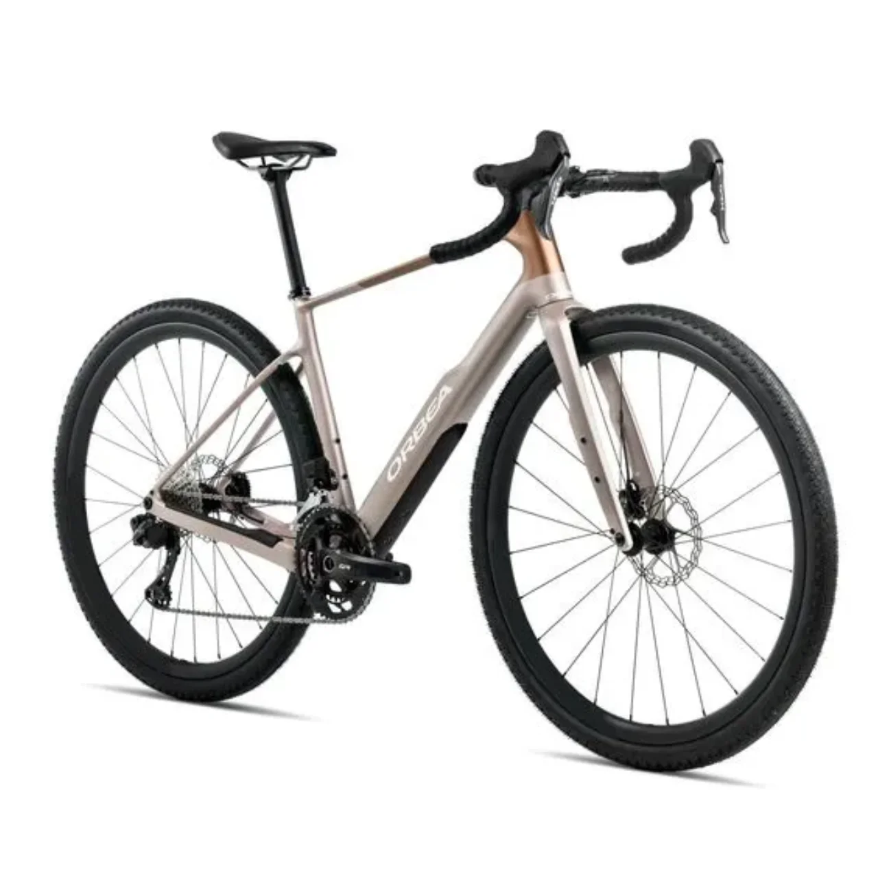 Orbea Terra M30 Team Gravel Bike - Nickel Matt & Metallic Cinnamon - Image 2