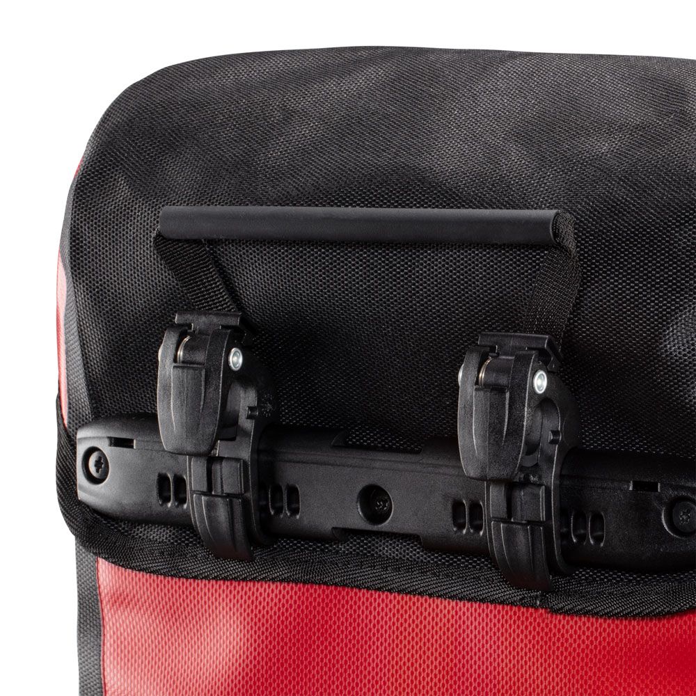 ORTLIEB Sport-Packer Waterproof Bike Pannier Bags (Pair) - Red-Black - Image 3