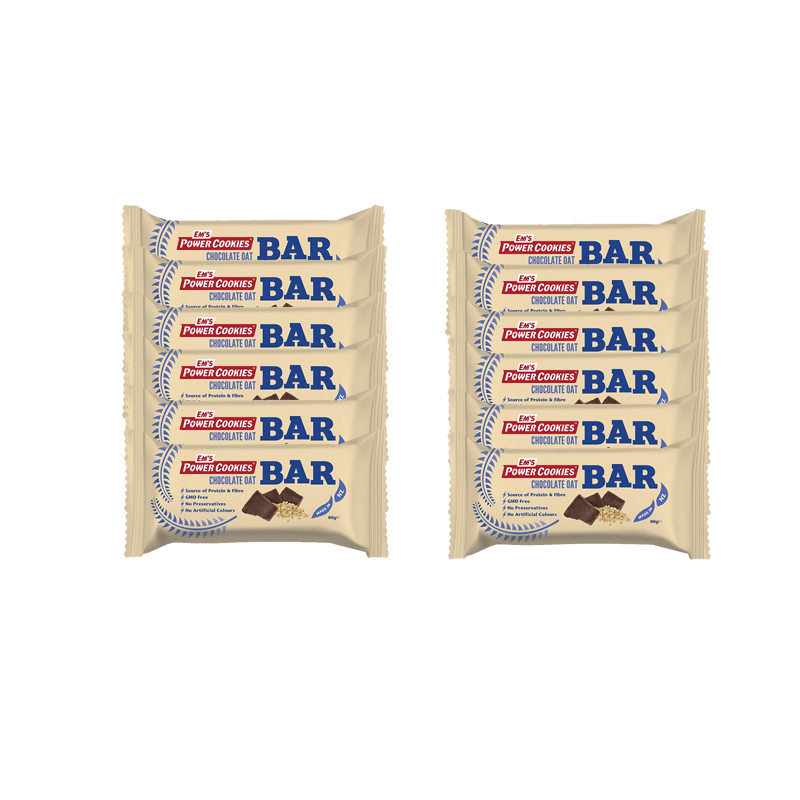 Power Bar Oat Chocolate - 80g x 12