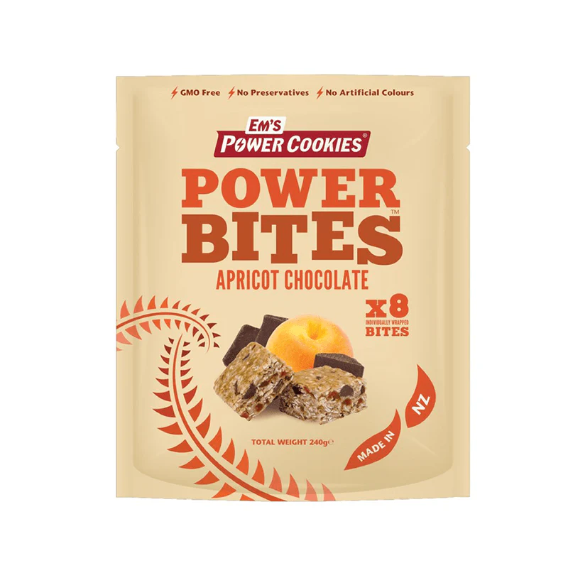 Power Bites Apricot Chocolate - 240g - 8 Pack