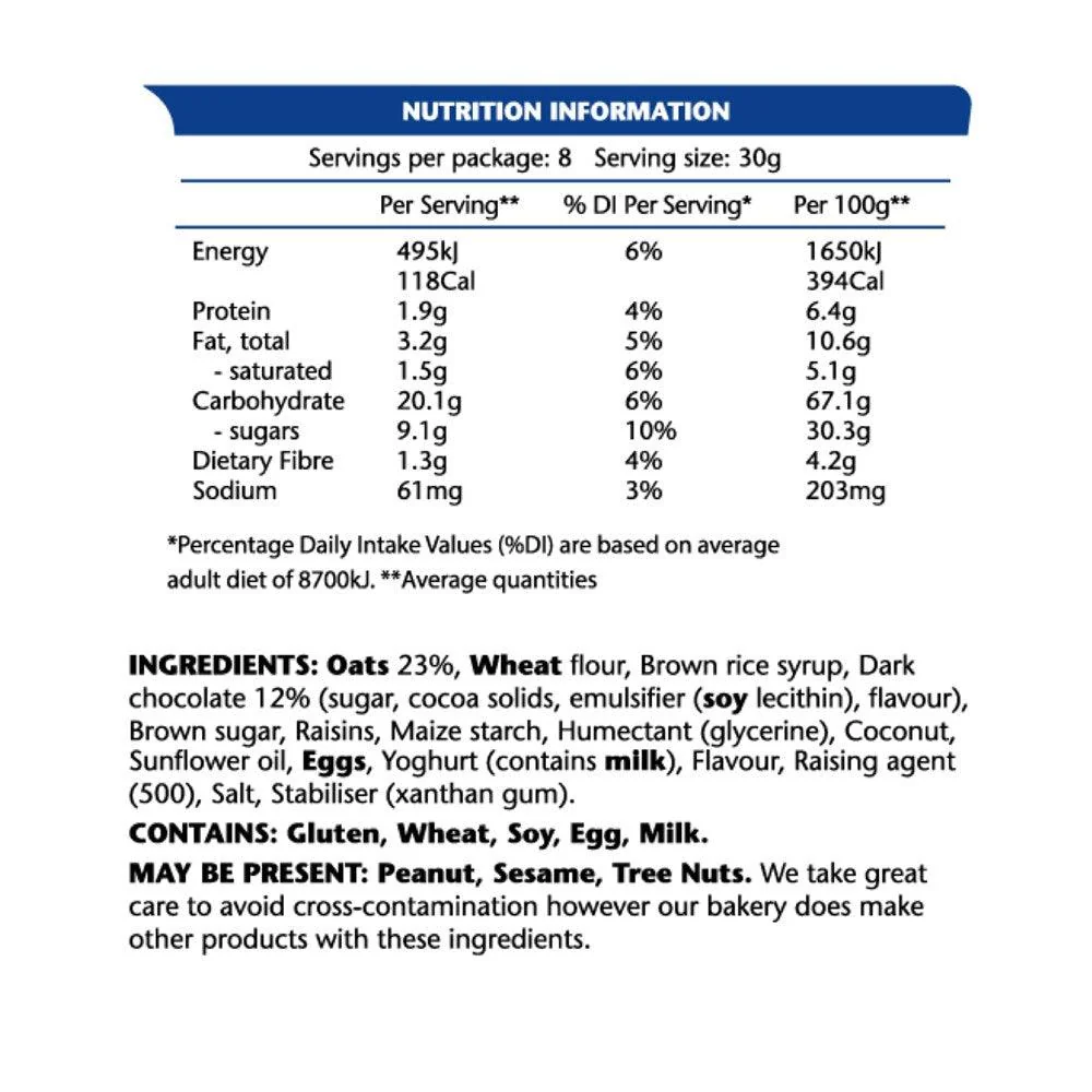 Power Bites Oat Chocolate - 240g - 8 Pack - Image 2