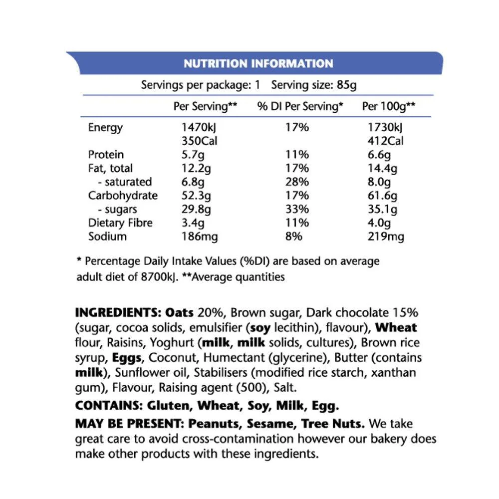 Power Cookie Original Sports Chocolate Oat - 85g x 12 - Image 2