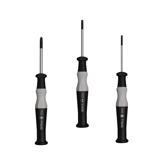PRO Fine adjustment srewdriver set - 2/2.5mm hex & JIS #1 & flat - Image 2