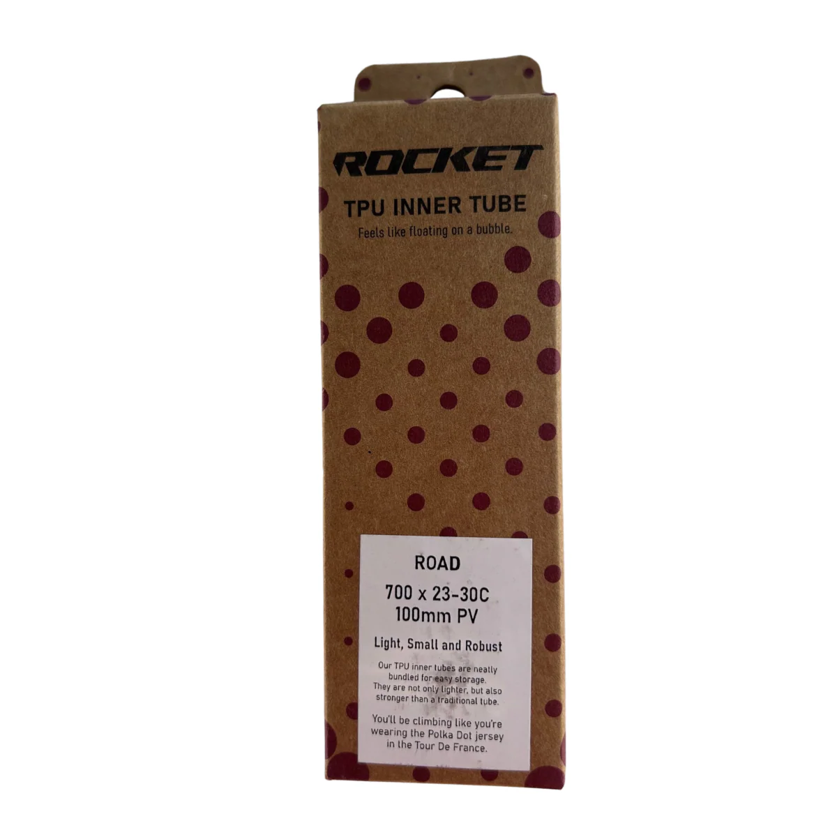 Rocket TPU Ultralight Inner Tube - Presta 100mm Valve - 700x25-32mm