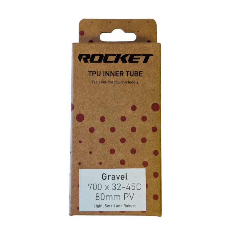 Rocket TPU Ultralight Inner Tube - Presta 80mm Valve - 700x32-45mm
