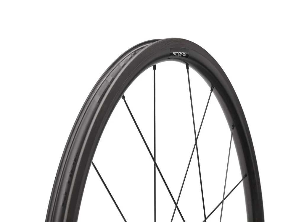 Scope S3 Rim Brake Wheels Set - Black (Shimano HG)