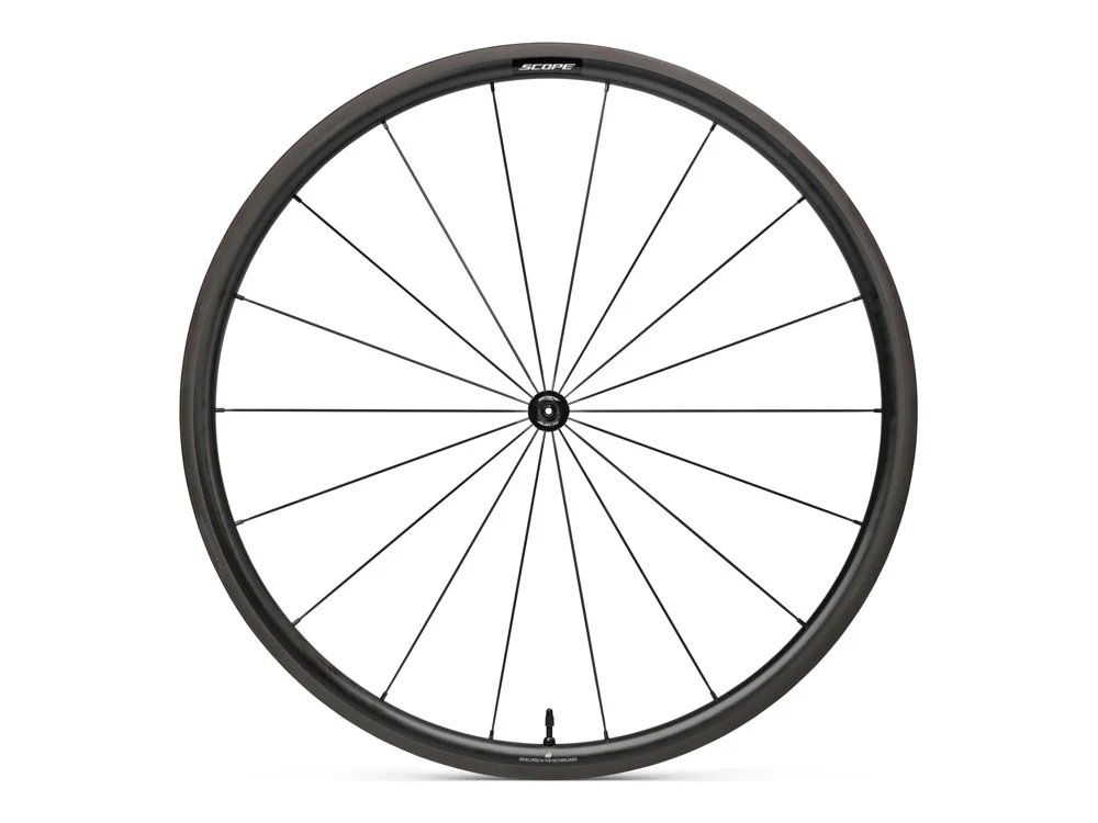 Scope S3 Rim Brake Wheels Set - Black (Shimano HG) - Image 2