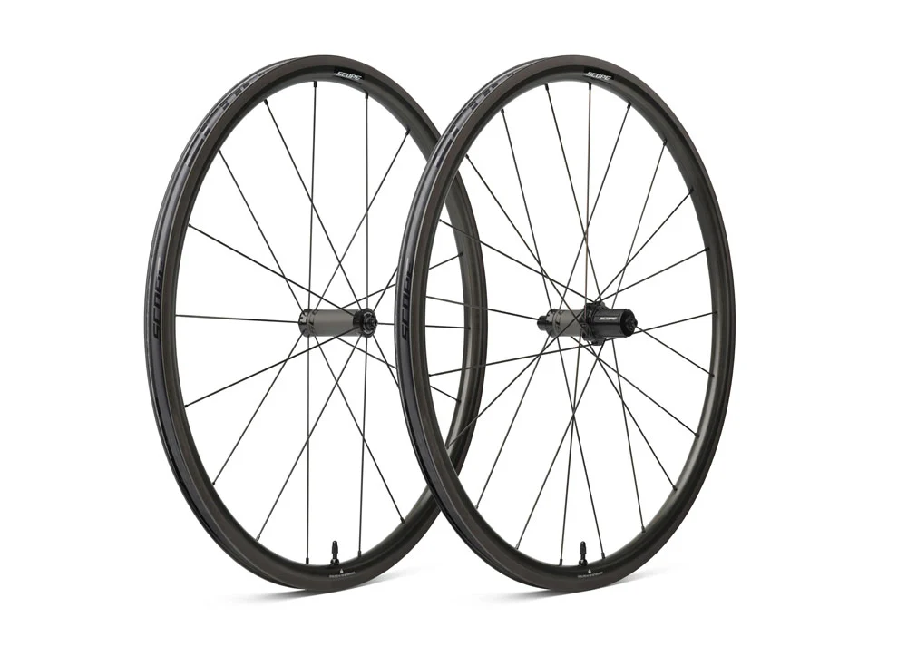 Scope S3 Rim Brake Wheels Set - Black (Shimano HG) - Image 3