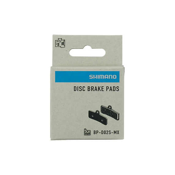 Shimano BP-D02S-MX Disc Brake Pad Metal w/out Fin - Image 2