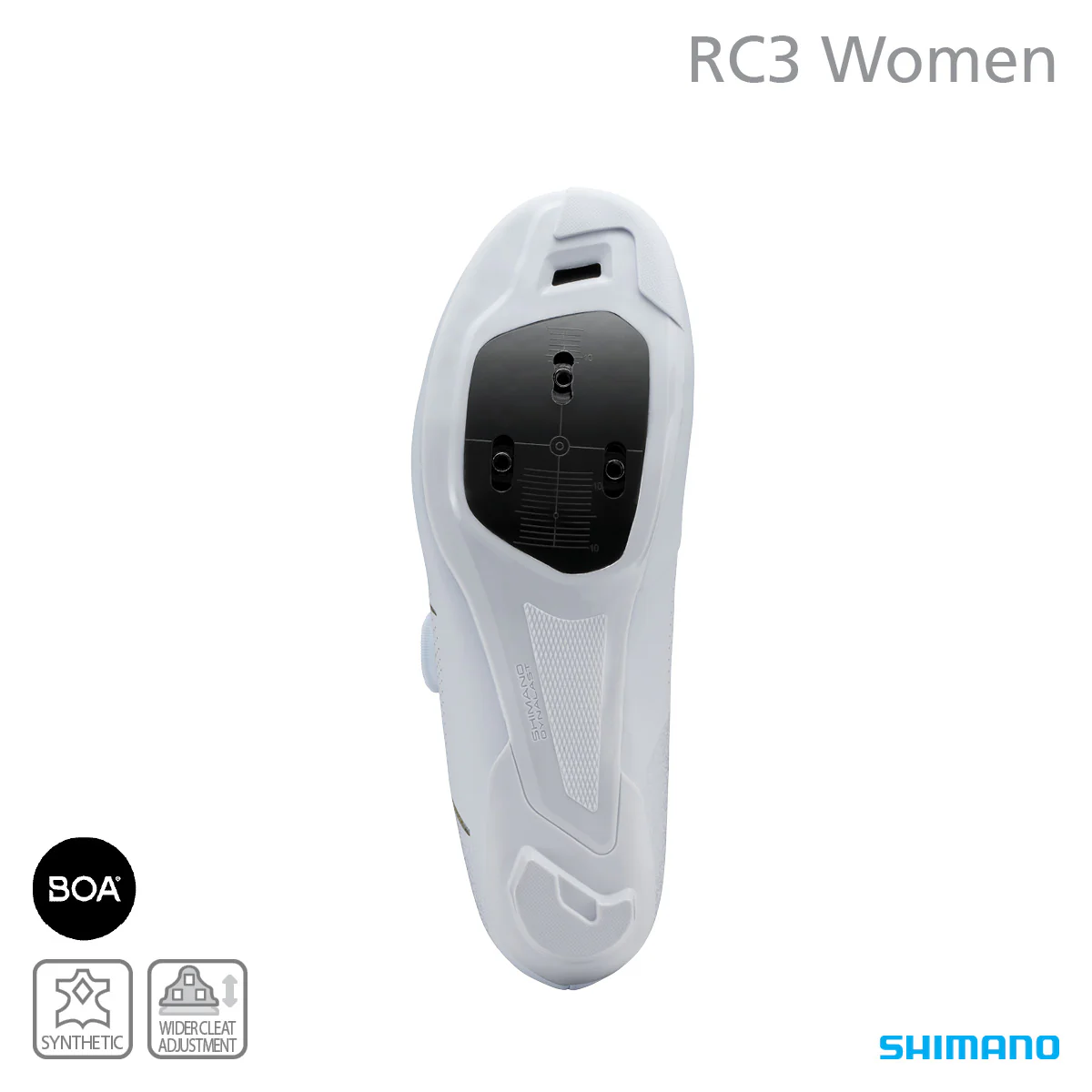 Shimano SH-RC302 Ladies SPD Road Shoe - White - Image 3