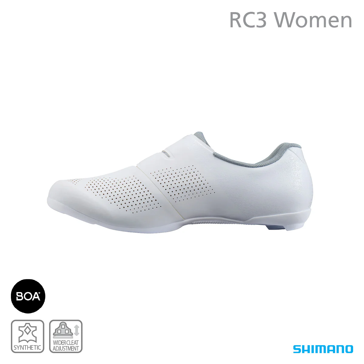 Shimano SH-RC302 Ladies SPD Road Shoe - White - Image 5