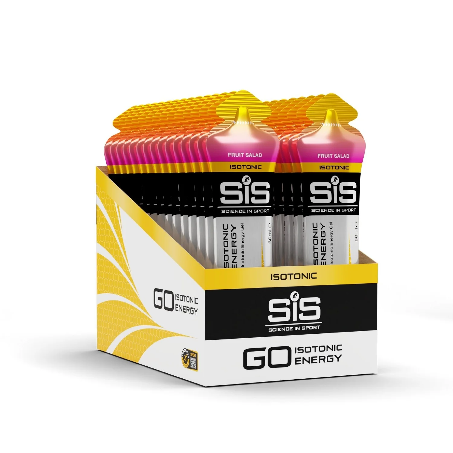 SIS GO Plus Isotonic Energy Gels 60ml - Fruit Salad