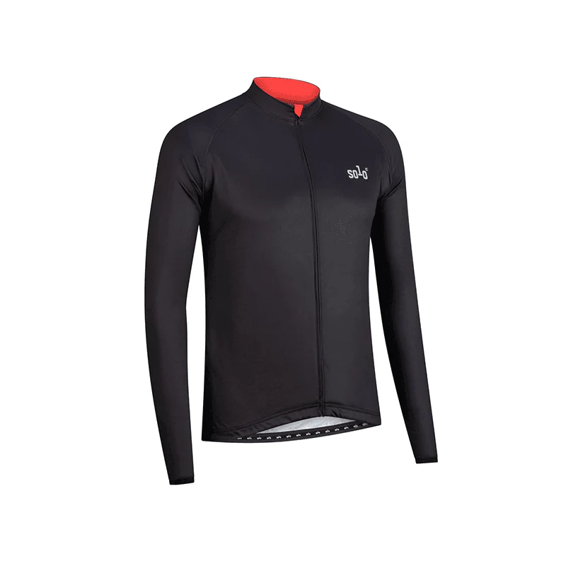 Solo 3 Season LS Jersey - Black / Red