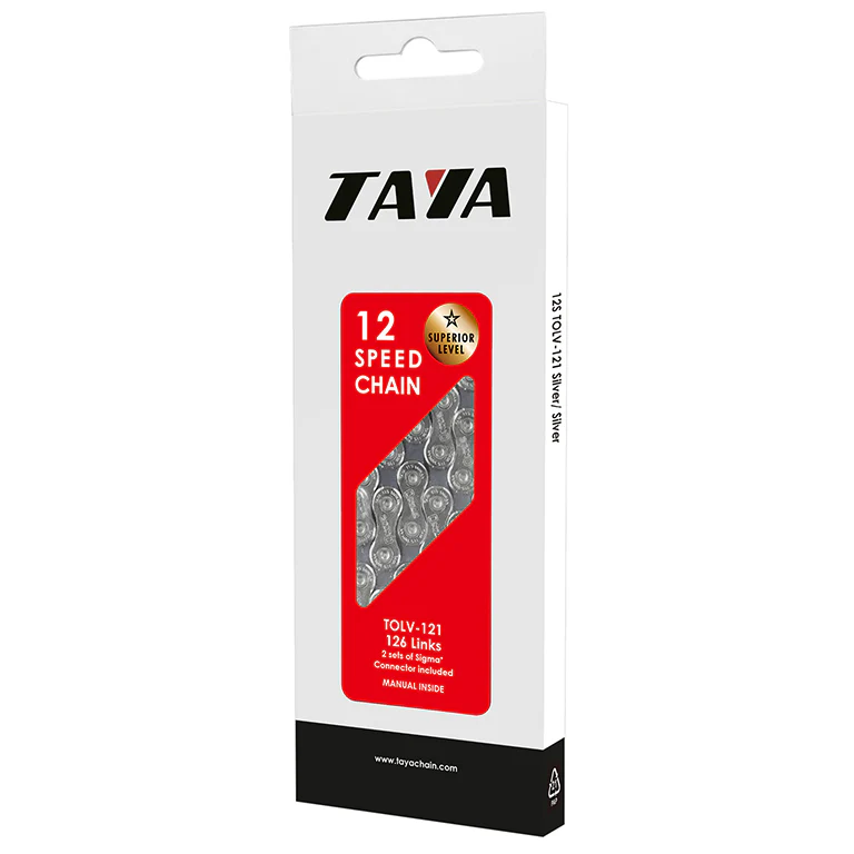 Taya Tolv-121 12 Speed Chain 126 Links - Silver