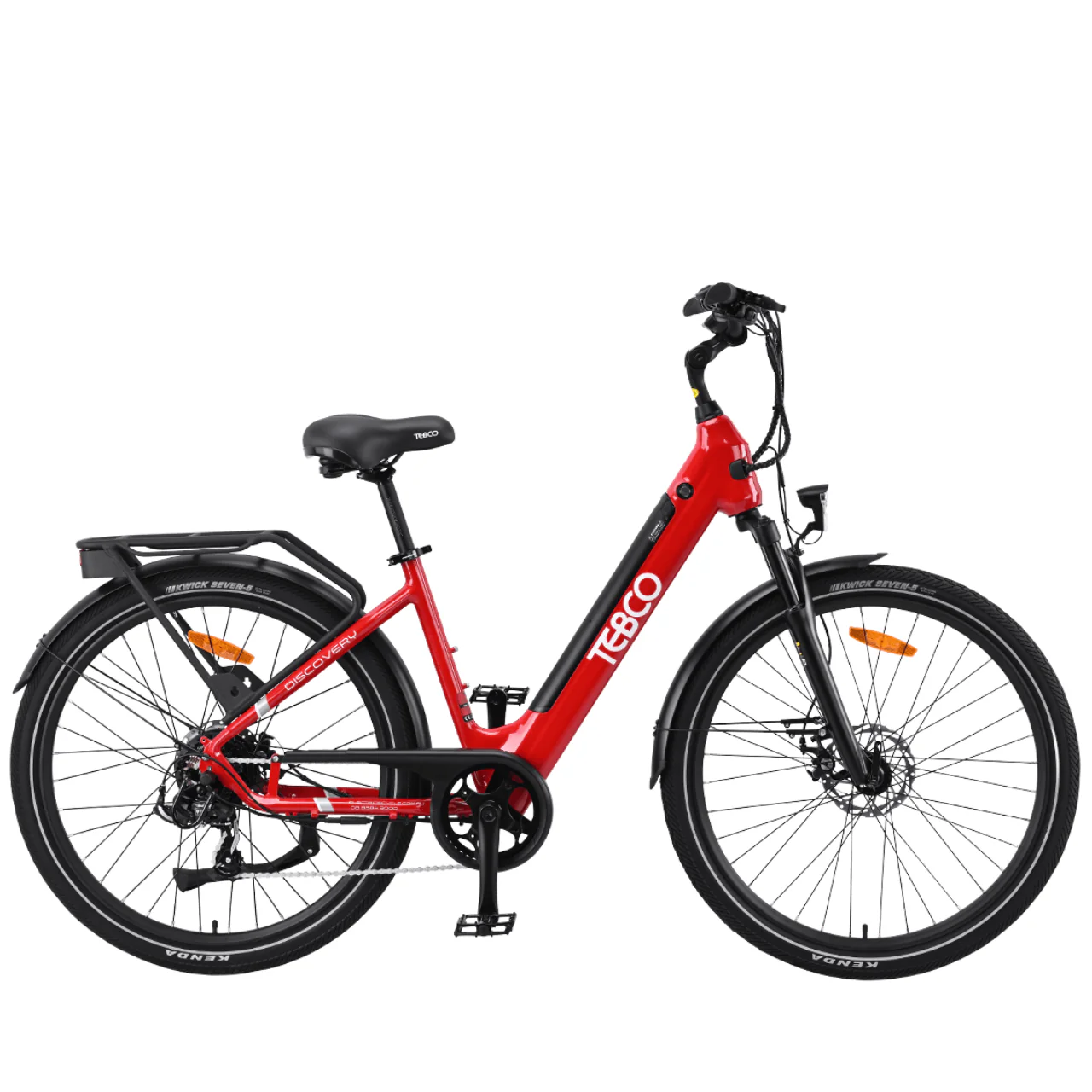 TEBCO Discovery Electric Commuter Bike - Royal Red