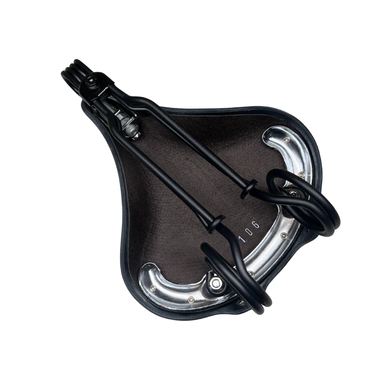 Texolabs Vintage Leather Cruiser Spring Saddle - Black - Image 2