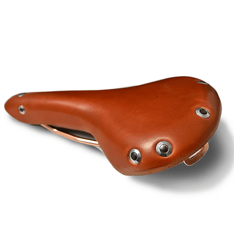 Texolabs Vintage Leather Cruiser Spring Saddle - Brown