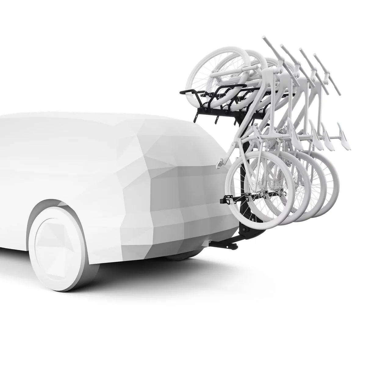 Thule ReVert 4-Bike Vertical Hitch Car Bike Rack - Image 3