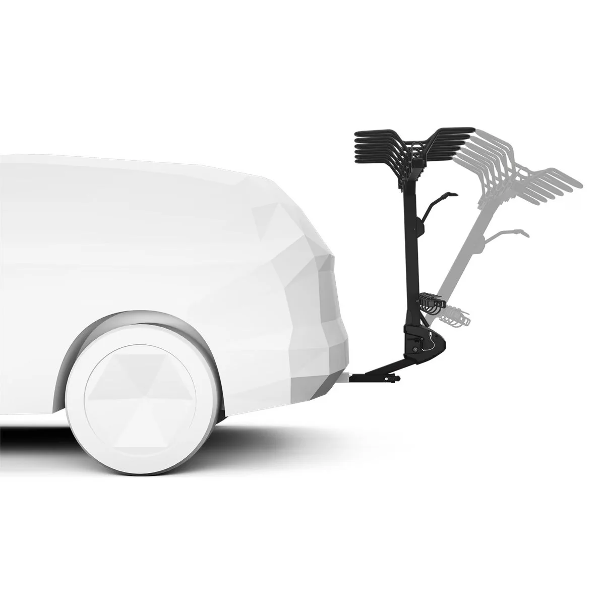 Thule ReVert 6-Bike Vertical Hitch Car Bike Rack - Image 3