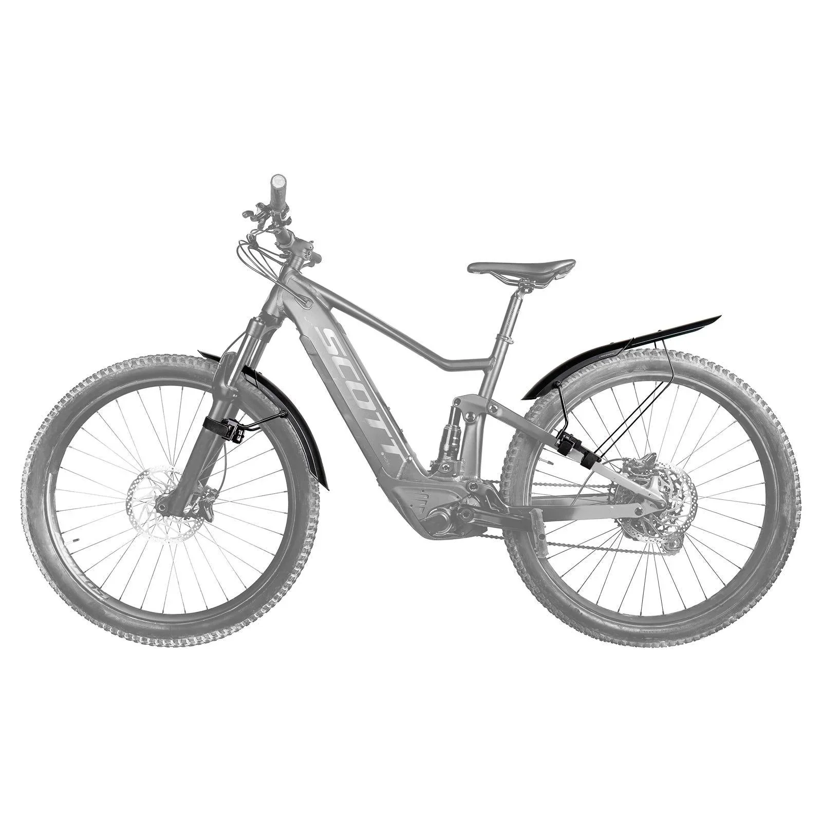 Topeak Tetrafender M1 Front & M2 Rear MTB Mudguard Set - Image 2