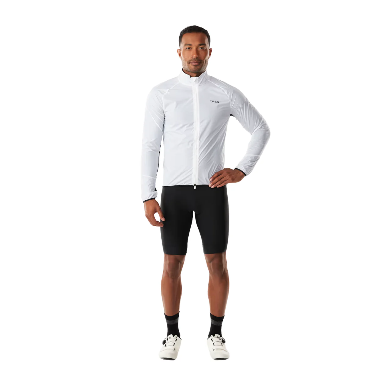 Trek Circuit Windshell Cycling Jacket - White - Image 4