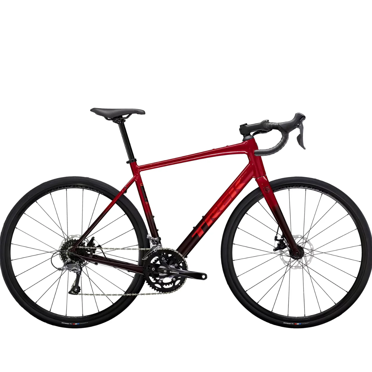 Trek Domane AL 2 Gen 4 Road Bike - Crimson/Dark Carmine Fade