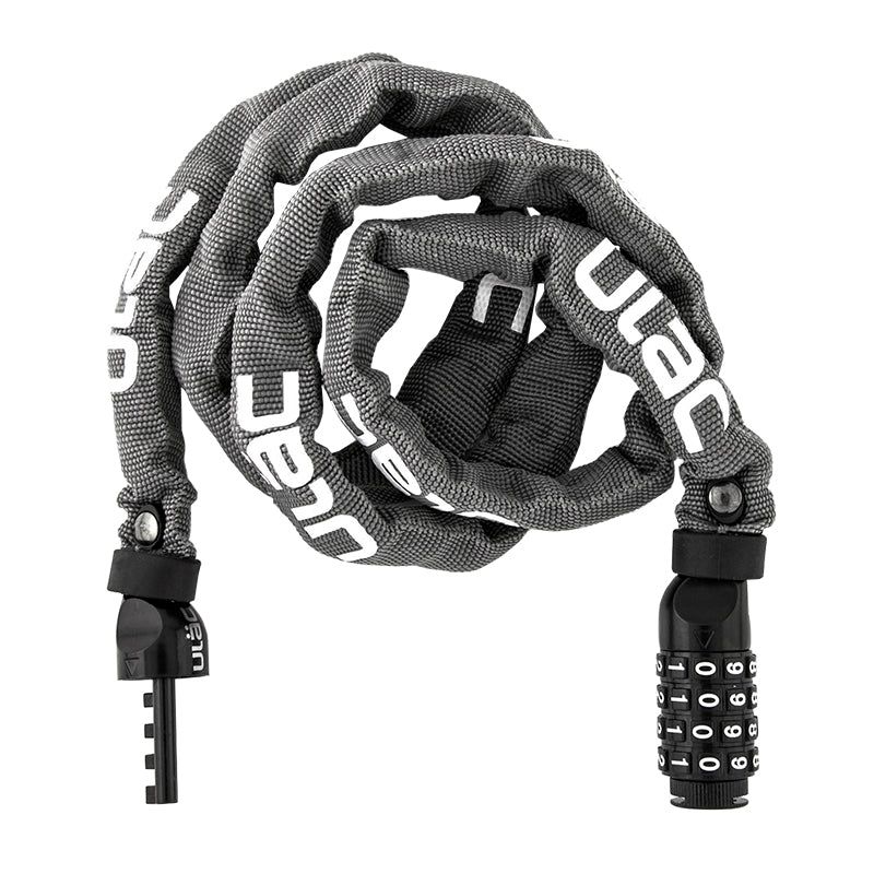 Ulac 52nd Street Chain Combo Lock 120cm - Grey