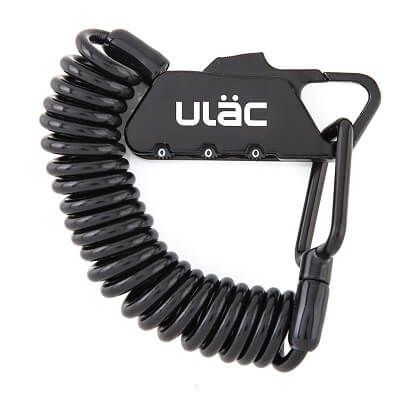 ULAC Piccadilly LTD Carabiner Combo Lock - Black