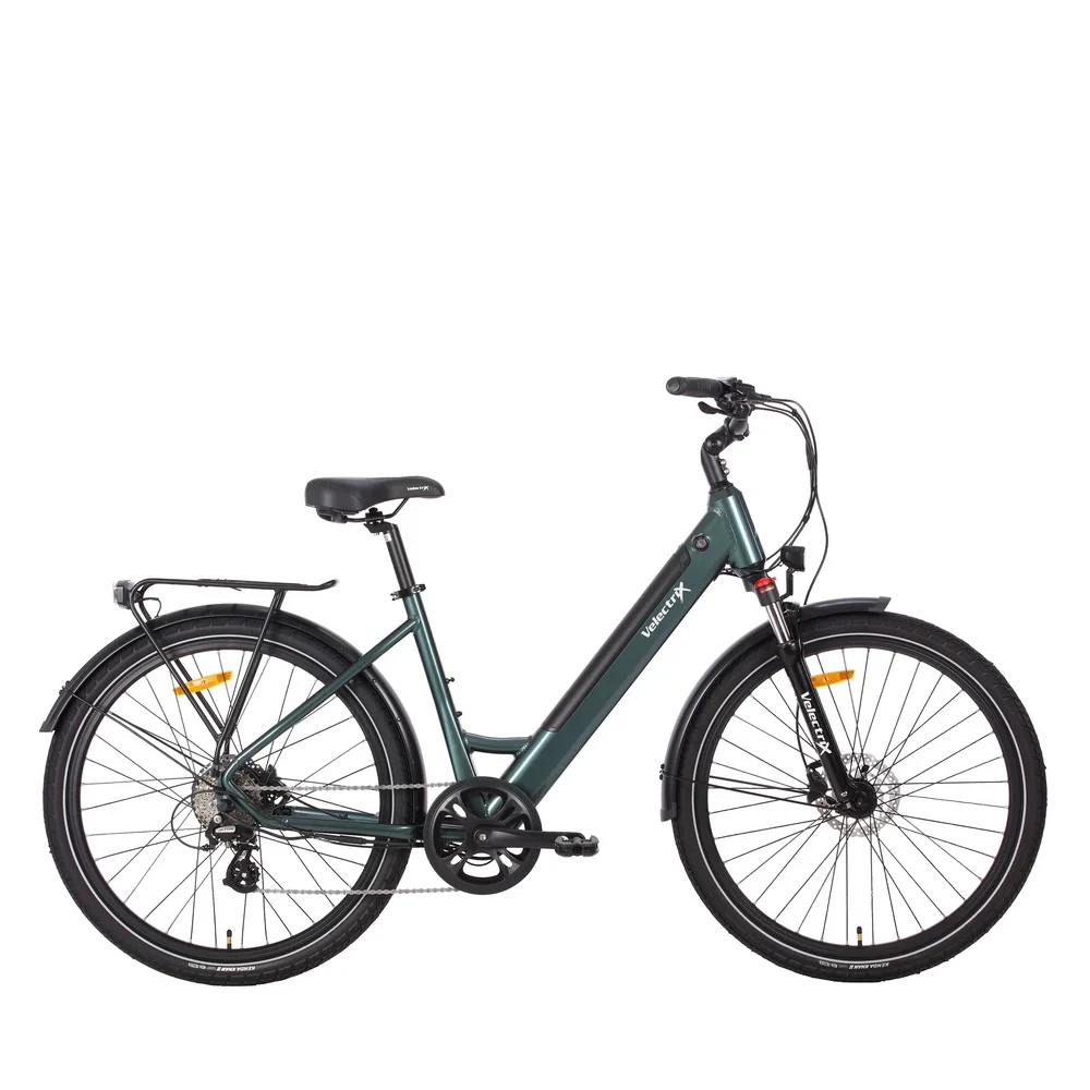 Velectrix Urban+ Step Through Hybrid Electric Bike - Green