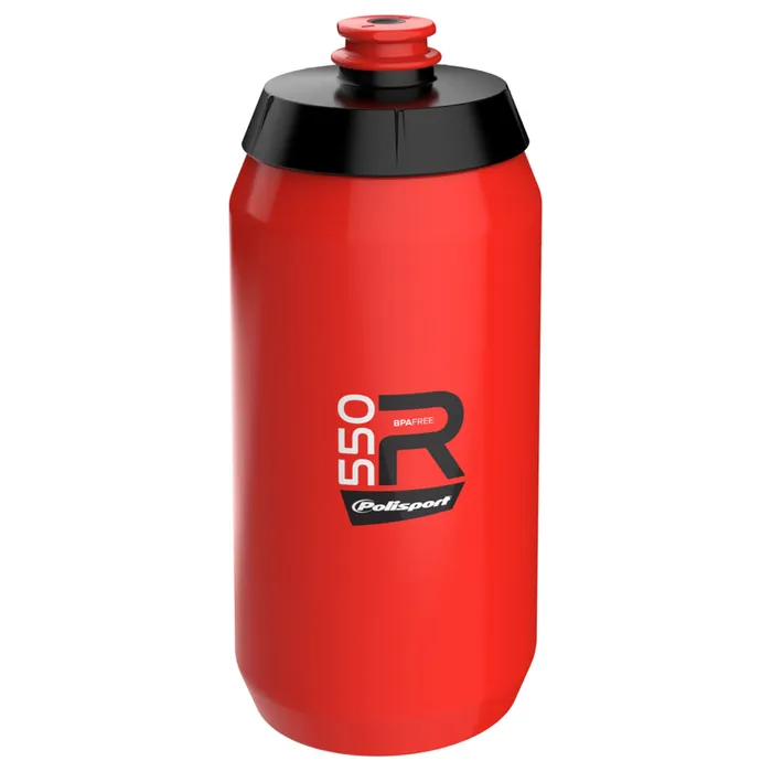 WATER BOTTLE - Wide Mouth / Easy Squeeze / High Flow / Lightweight / 550ml - Red