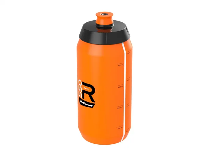 WATER BOTTLE - Wide Mouth / Easy Squeeze / High Flow / Lightweight / 550ml - Orange