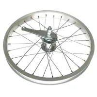 WHEEL 16" Alex Y-303 S/W Alloy Rim, Steel Coaster Hub, Mach1 Spokes, REAR. ALL SILVER