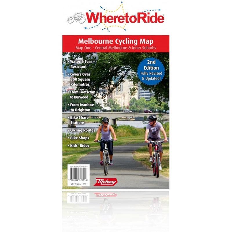Where to Ride - Melbourne Cycling Map - Map One - Central Melbourne & Inner Suburbs