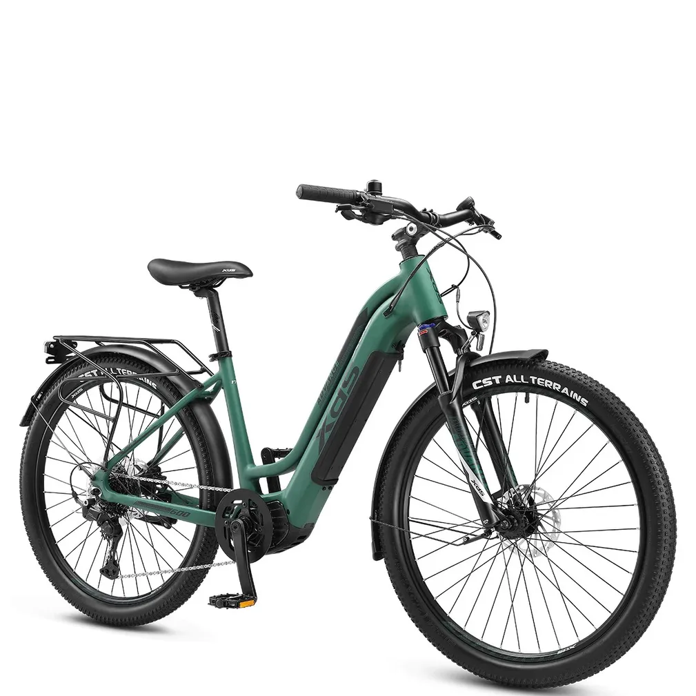 XDS Advance 600 Step Through Electric Mountain Bike - Forest Green - Image 3