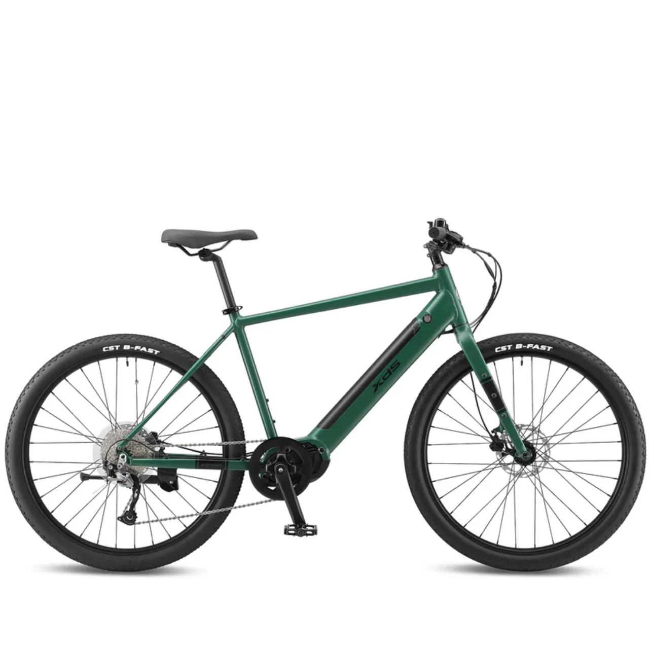 XDS E-Street Electric Commuter Bike - Forest Green